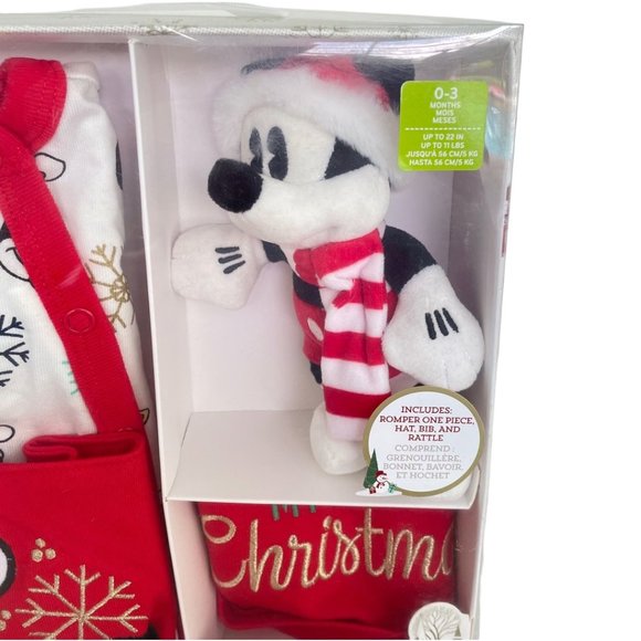 Disney Store Mickey Mouse and Friends My First Christmas Baby Gift Set 0-3M - Picture 6 of 11